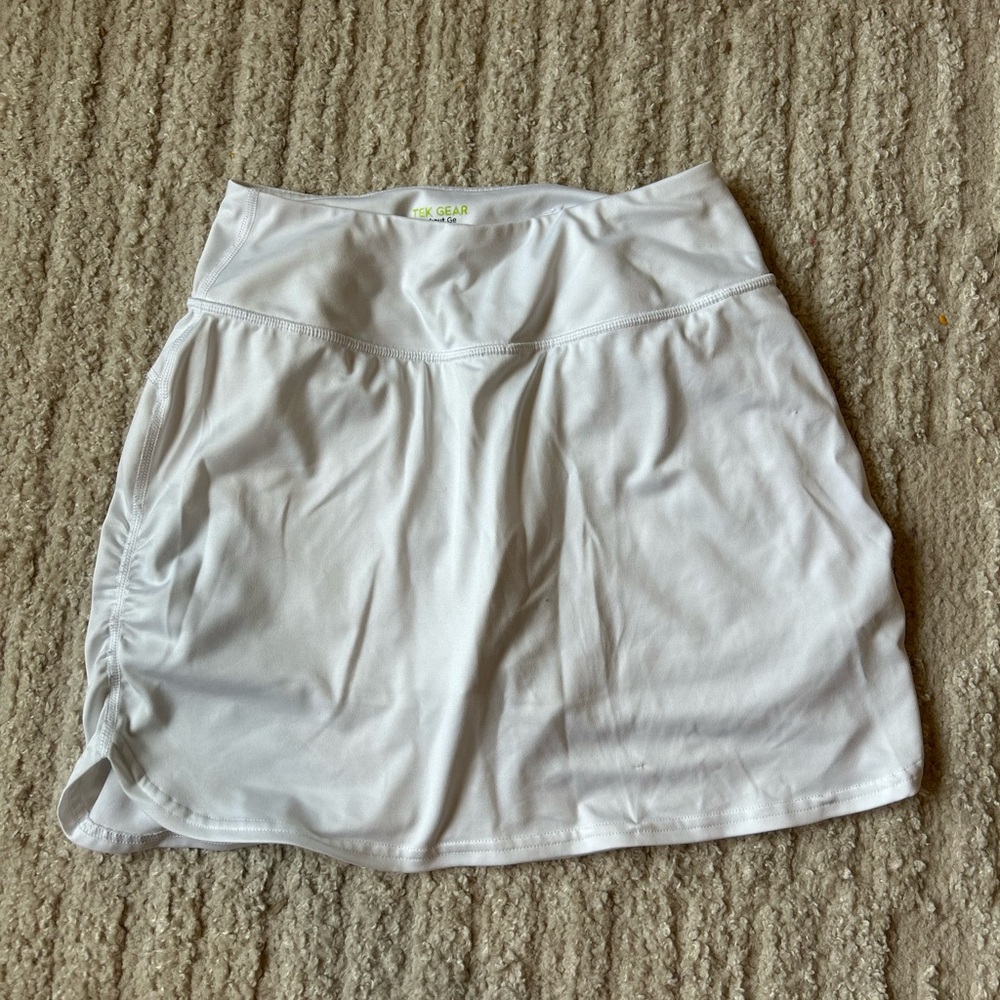tek gear White Athletic Skort with Inner Shorts